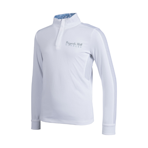 Bayside Hill Stables - HKM Youth Functional Hunter Long Sleeve Show Shirt