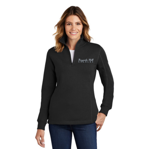 Bayside Hill Stables - Sport-Tek® Ladies 1/4-Zip Sweatshirt