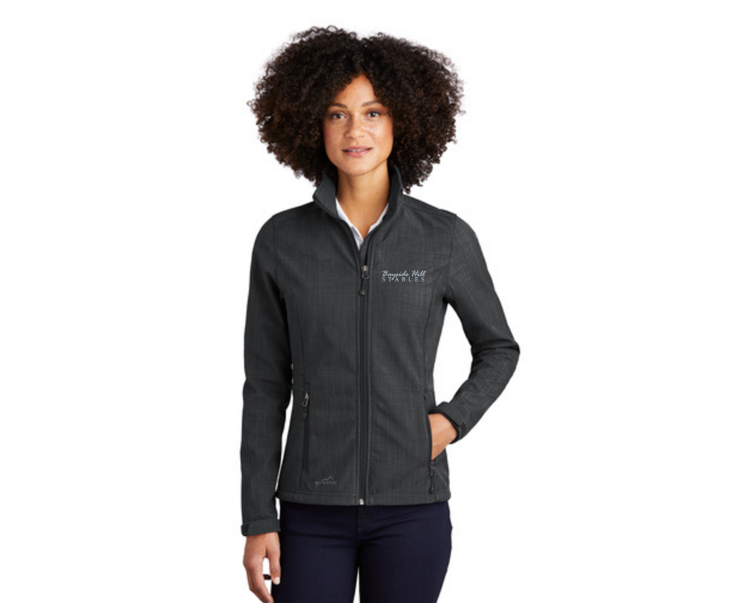 Bayside Hill Stables - Eddie Bauer® Ladies Shaded Crosshatch Soft Shell Jacket