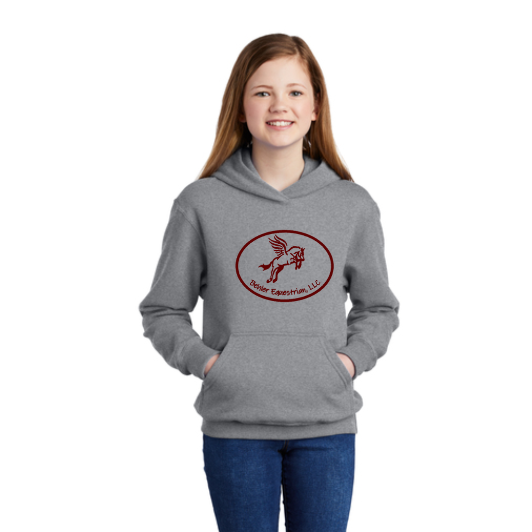 Behler Equestrian - Port & Company® Youth Core Fleece Pullover Hooded Sweatshirt