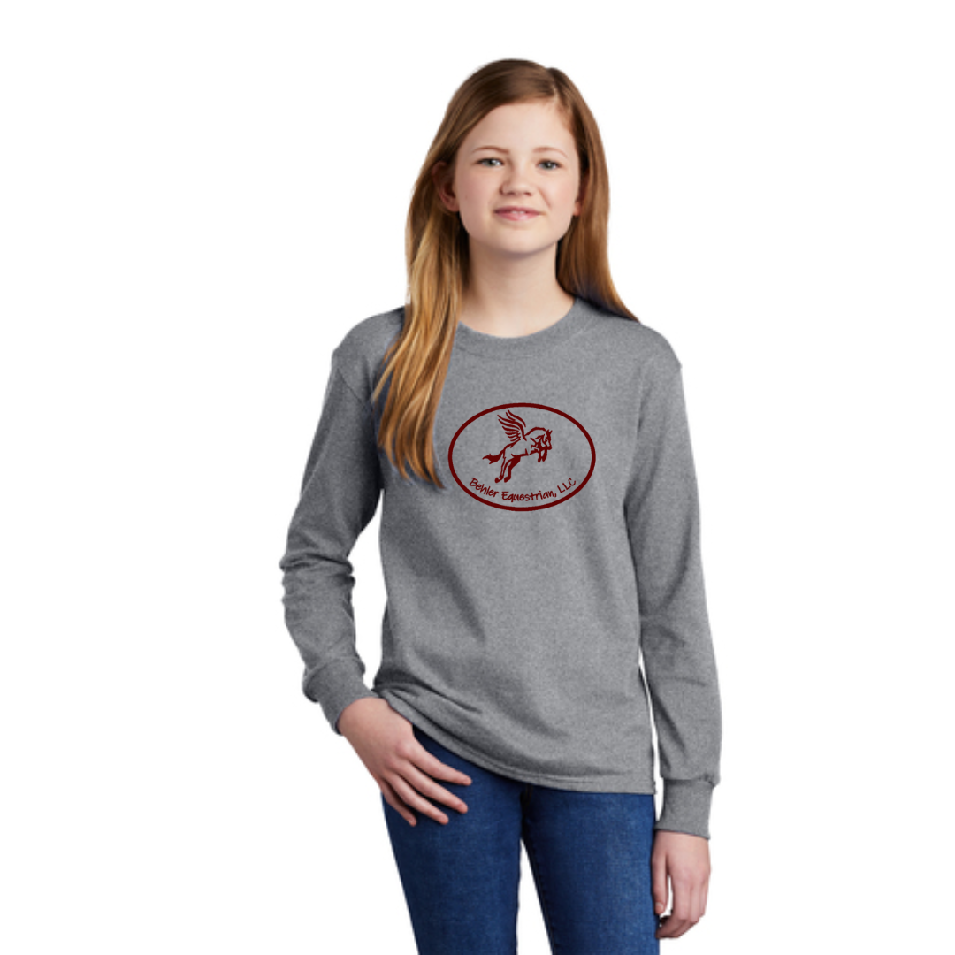 Behler Equestrian - Port & Company® Youth Long Sleeve Core Cotton Tee