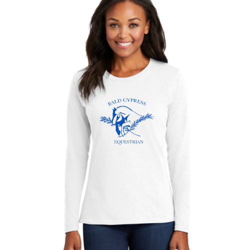 Bald Cypress - Port & Company® Ladies Long Sleeve Core Cotton Tee