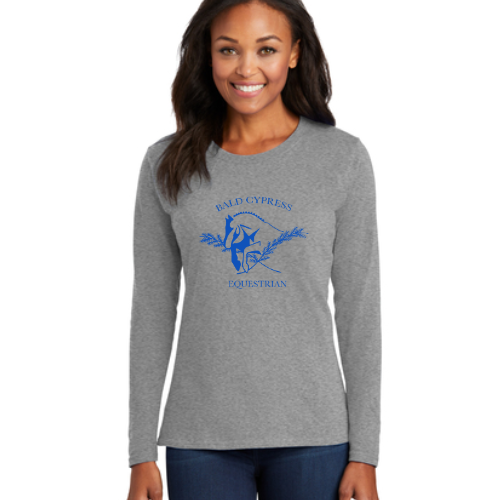 Bald Cypress - Port & Company® Ladies Long Sleeve Core Cotton Tee