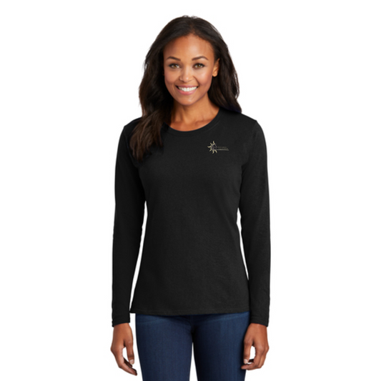 Trouvaille Equestrian - Port & Company® Ladies Long Sleeve Core Cotton Tee