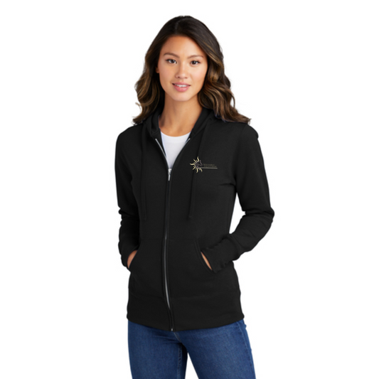 Trouvaille Equestrian - Port & Company® Ladies Core Fleece Full-Zip Hooded Sweatshirt