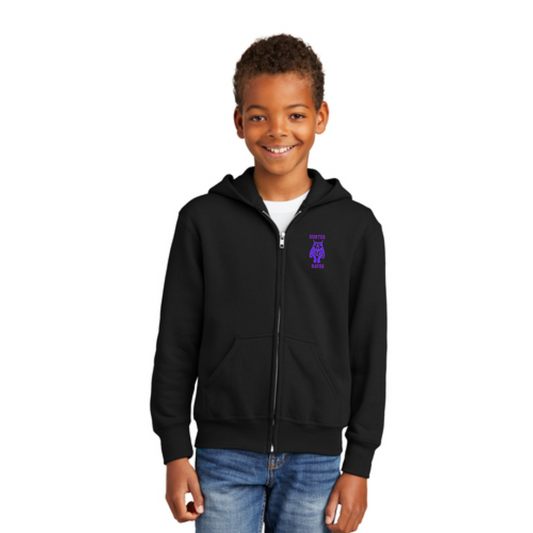 Hunter Haven - Port & Company® Youth Core Fleece Full-Zip Hooded Sweatshirt