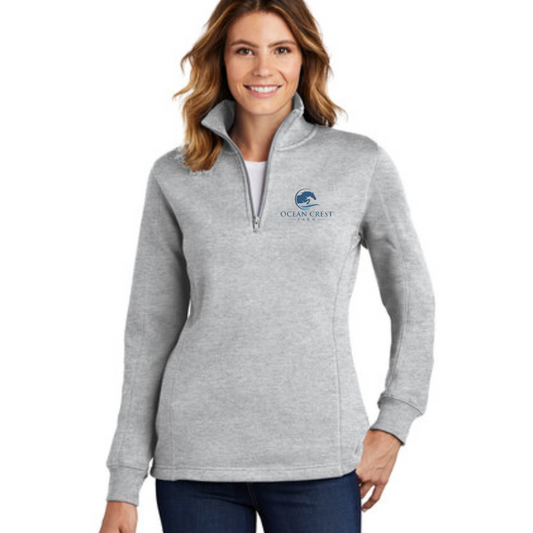 Ocean Crest Farm - Sport-Tek® Ladies 1/4-Zip Sweatshirt