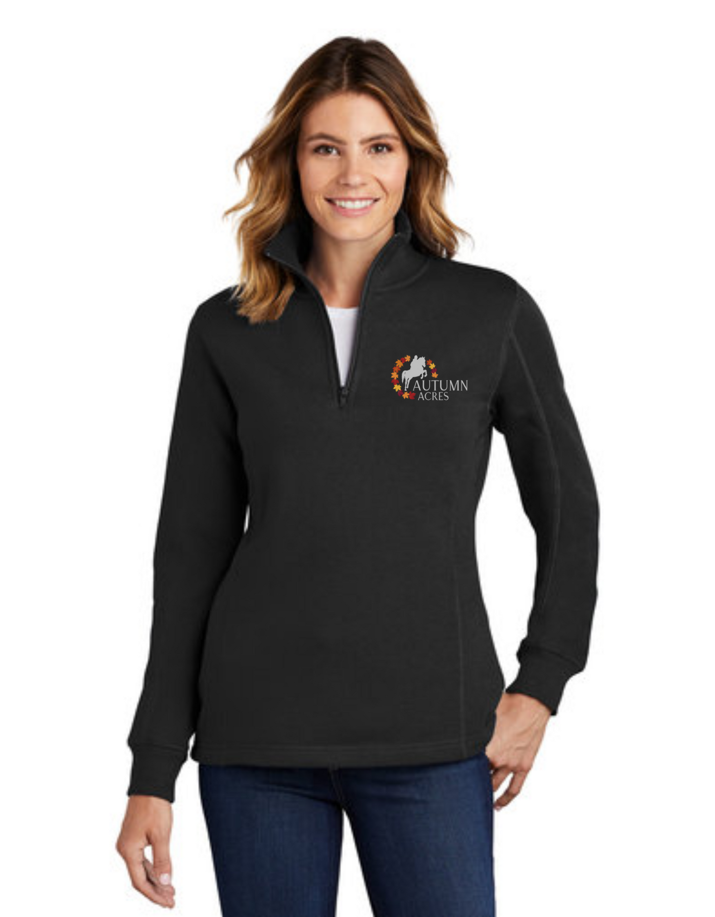 Autumn Acres Equestrian - Sport-Tek® Ladies 1/4-Zip Sweatshirt