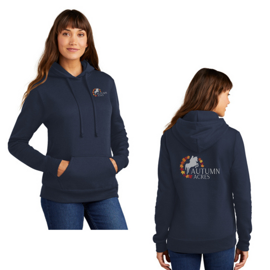 Autumn Acres Equestrian - Port & Company ® Ladies Core Fleece Pullover Hooded Sweatshirt