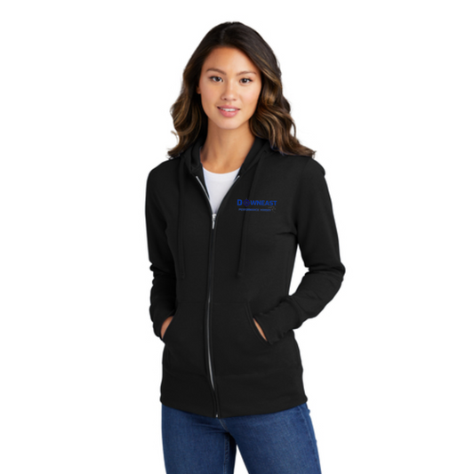 Downeast - Port & Company® Ladies Core Fleece Full-Zip Hooded Sweatshirt