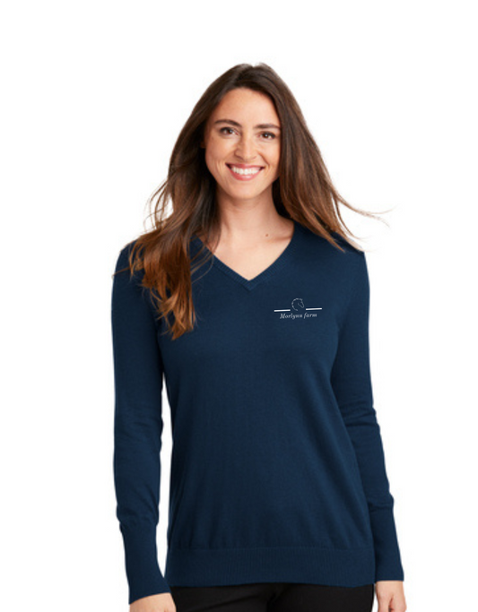 Morlynn Farm - Port Authority® Ladies V-Neck Sweater