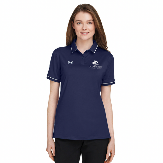 Ocean Crest Farm - Under Armour Ladies' Tipped Teams Performance Polo