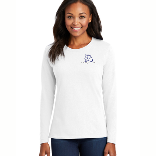 North Ridge Farms - Port & Company® Ladies Long Sleeve Core Cotton Tee