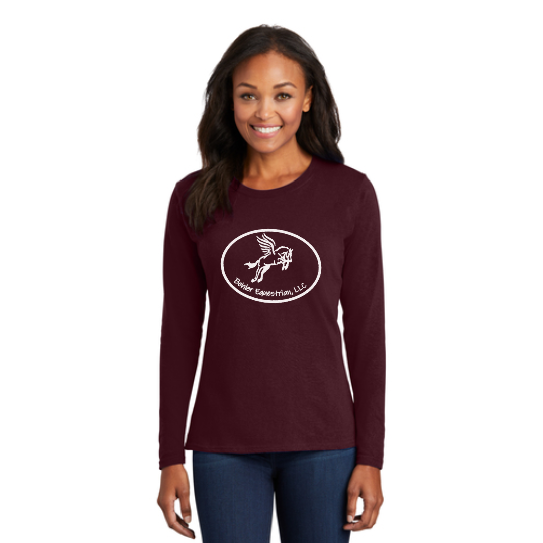 Behler Equestrian - Port & Company® Ladies Long Sleeve Core Cotton Tee