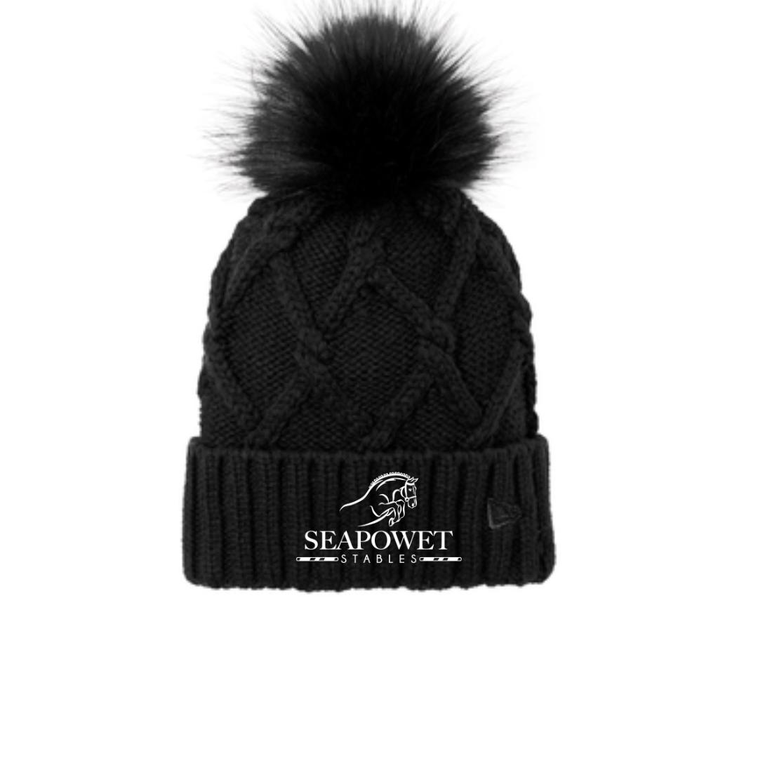 Seapowet Stables - New Era ® Faux Fur Pom Beanie