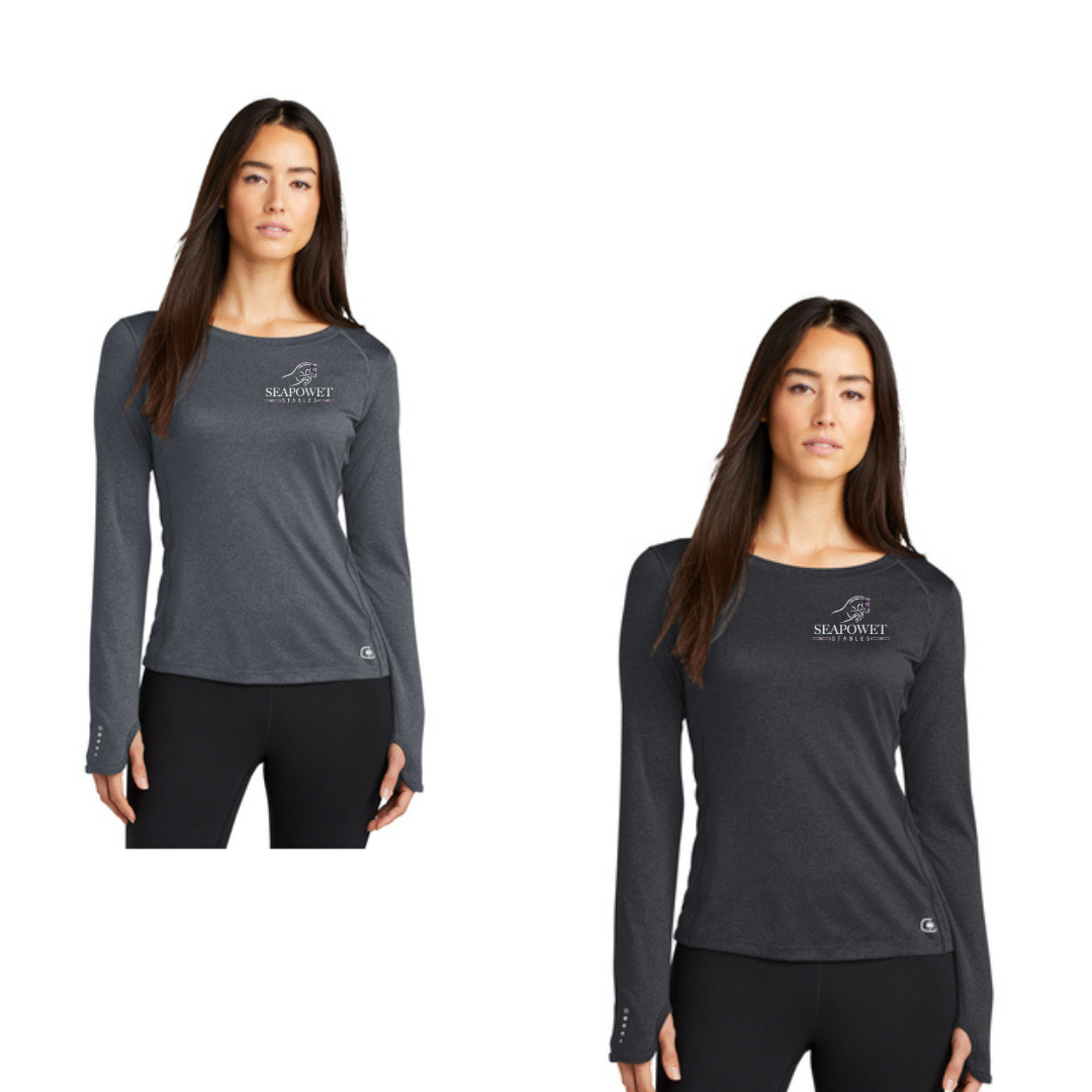 Seapowet Stables - OGIO® ENDURANCE Ladies Long Sleeve Pulse Crew